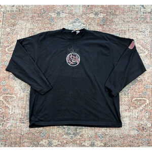 Y2K Vintage Skater Utility Dragon Graphic Long Sleeve Shirt Men XXL